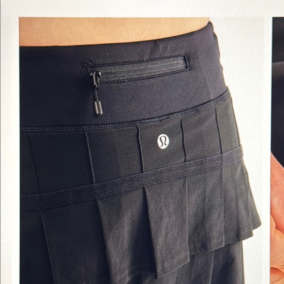 Lululemon Run- Pace Setter Skirt Sz6 Black - Picture 3 of 14